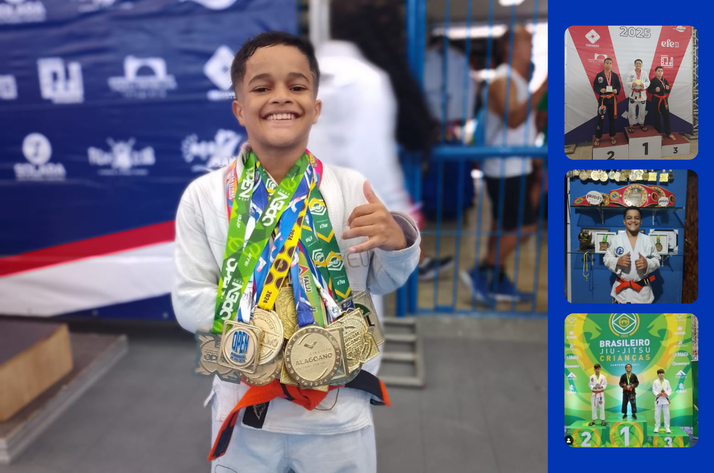 Jovem atleta de Rio Largo brilha nos tatames do Brasil e conquista títulos impressionantes.