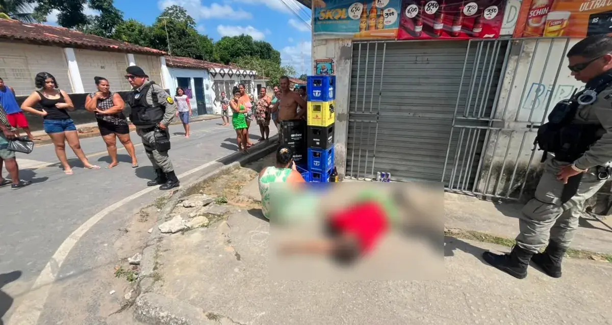 Jovem com passagens por porte ilegal, tentativa de homicídio e tráfico é morto a tiros em via pública de Rio Largo